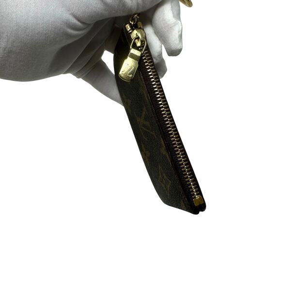 Louis Vuitton LV Monogram Key Coin Cles Zip Pouch Keychain - Picture 7 of 11